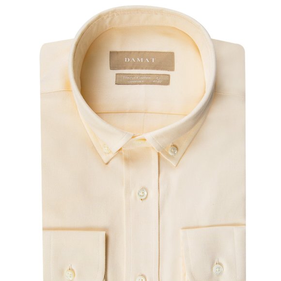DAMAT Yellow Comfort Easy Care Dress Shirt - Picture 1 of 4